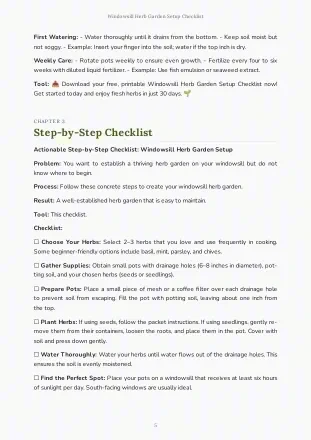 Herb Garden Setup Checklist: step-by-step checklist