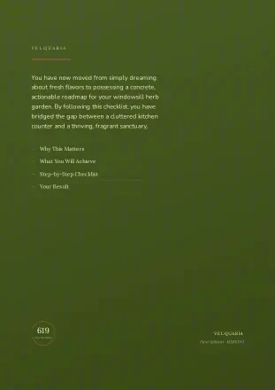 Herb Garden Setup Checklist: back cover