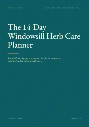 14-Day Herb Care Planner: cover