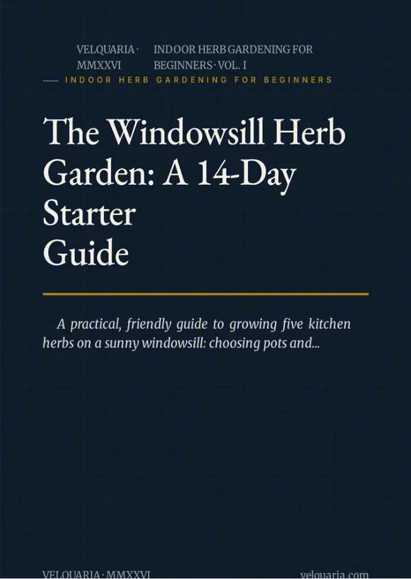 Cover of The Windowsill Herb Garden
